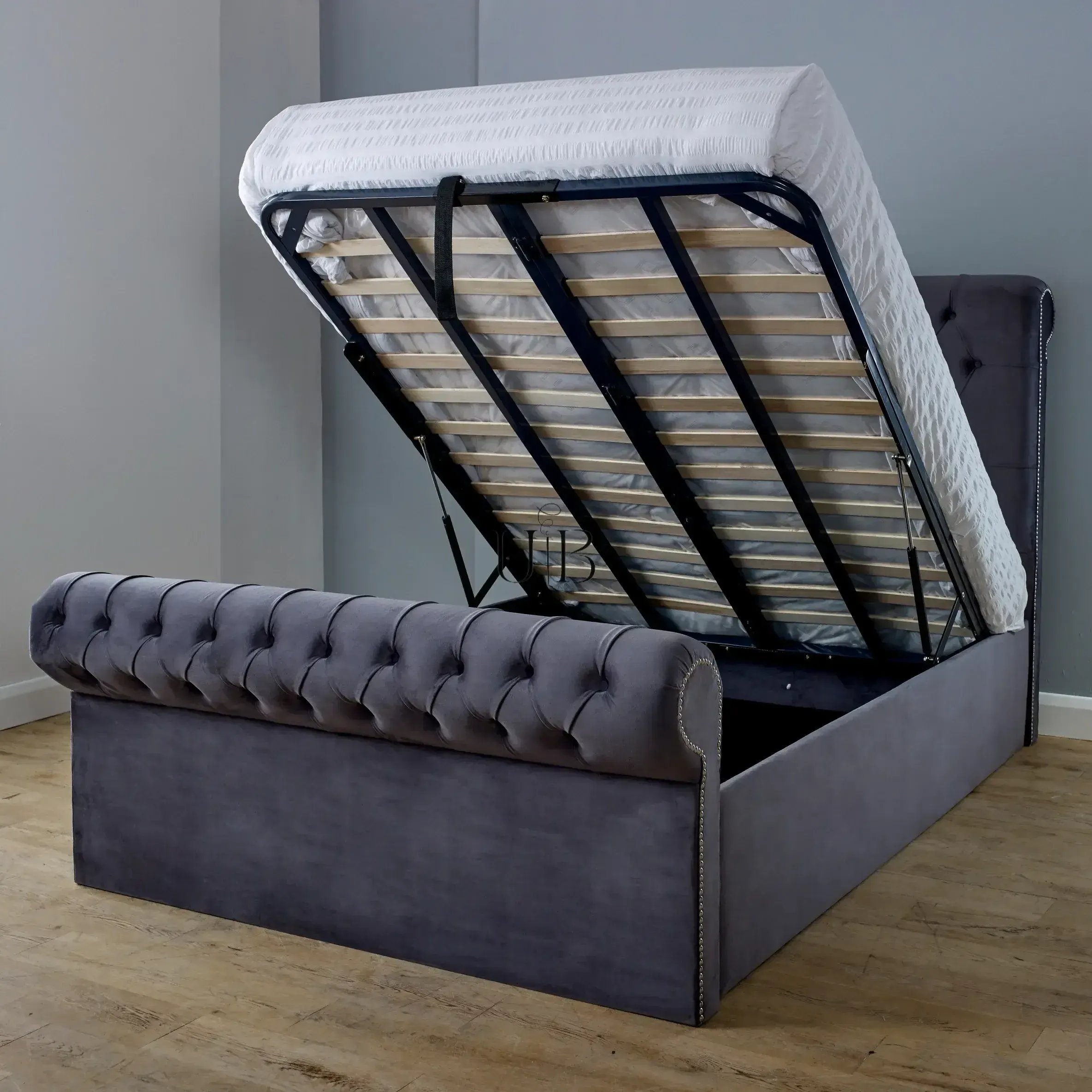 Regal Sleigh Ottoman Storage Bed UK